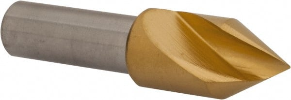 Melin Tool - 1/2" Head Diam, 3/8" Shank Diam, 1 Flute 60° Cobalt Countersink - Makers Industrial Supply