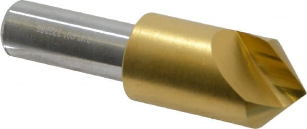 Melin Tool - 3/4" Head Diam, 1/2" Shank Diam, 1 Flute 90° Cobalt Countersink - Makers Industrial Supply