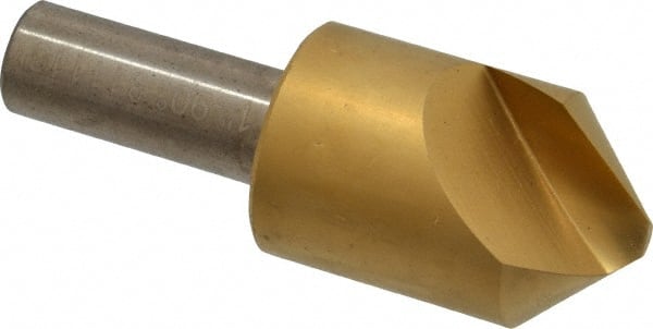 Melin Tool - 1" Head Diam, 1/2" Shank Diam, 1 Flute 90° Cobalt Countersink - Makers Industrial Supply