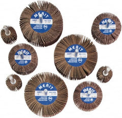 Merit Abrasives - 9 Piece Flap Wheel Kit - 60, 80 & 120 Grit, Medium & Fine Grade, Contains Wheels Mounted on 1/4" Shank - Makers Industrial Supply