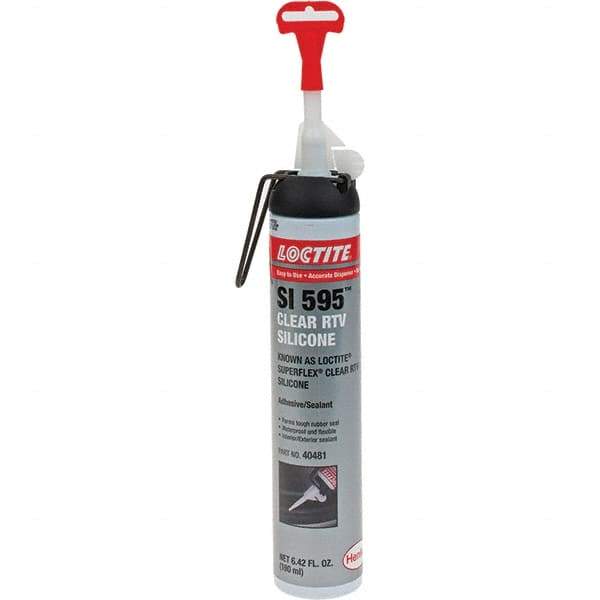 Loctite - Can Clear RTV Silicone Sealant - 190ML CLR AEROSOL RTV SILICONE SEALANT - Makers Industrial Supply