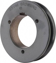 Browning - 1 Groove, 5/8 to 2-1/4 Bore Diam, 4.88" Outside Diam, QD Bushed V Belt Sheave - 4.7 5V Diam Belt Pitch - Makers Industrial Supply