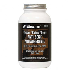 Vibra-Tite - 16 oz Jar, Copper Anti-Seize Lubricant, with Brush Cap - Makers Industrial Supply