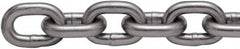 Peerless Chain - 150 Ft. Long, 2600 Lbs. Load Capacity, Carbon Steel High Test Chain - 4 Grade, 0.98 Inch Inside Long x 0.409 Inch Inside Wide - Makers Industrial Supply