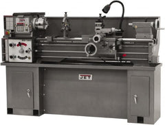 Jet - 13" Swing, 40" Between Centers, 230 Volt, Single Phase Bench Lathe - 5MT Taper, 2 hp, 60 to 1,240 RPM, 1-3/8" Bore Diam, 32" Deep x 45" High x 71" Long - Makers Industrial Supply