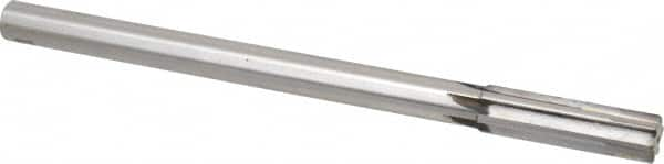 Made in USA - 0.63" Carbide-Tipped 6 Flute Chucking Reamer - Straight Flute, 9/16" Straight Shank, 2-1/4" Flute Length, 9" OAL - Makers Industrial Supply