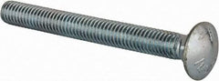 Value Collection - 3/8-16 UNC 3-1/2" Length Under Head, Standard Square Neck, Carriage Bolt - Grade 5 Steel, Zinc-Plated Finish - Makers Industrial Supply