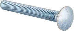 Value Collection - 7/16-14 UNC 3-1/2" Length Under Head, Standard Square Neck, Carriage Bolt - Grade 5 Steel, Zinc-Plated Finish - Makers Industrial Supply