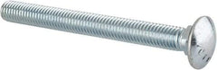 Value Collection - 1/2-13 UNC 5" Length Under Head, Standard Square Neck, Carriage Bolt - Grade 5 Steel, Zinc-Plated Finish - Makers Industrial Supply