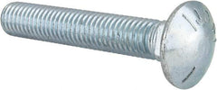 Value Collection - 1/2-13 UNC 3" Length Under Head, Standard Square Neck, Carriage Bolt - Grade 5 Steel, Zinc-Plated Finish - Makers Industrial Supply