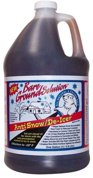 Bare Ground Solutions - 1 Gal Jug Magnesium Chloride Liquid - Effective to -25°F - Makers Industrial Supply