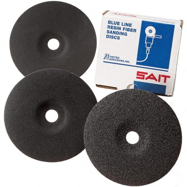 Sait - 7" Diam 7/8" Hole 60 Grit Fiber Disc - Medium Grade, Silicon Carbide - Makers Industrial Supply