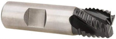 Hertel - 1/4" Diam, Coarse Pitch, 1/4" LOC, 4 Flute Cobalt Roughing Square End Mill - TiAlN Finish, 2-1/16" OAL, 3/8" Shank Diam, Single End, Centercutting, 30° Helix - Makers Industrial Supply