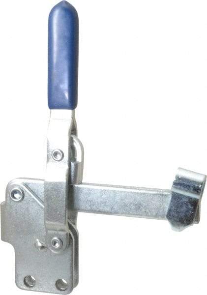 Gibraltar - 375 Lb Holding Capacity, Vertical Handle, Manual Hold Down Toggle Clamp - 62° Handle Movement, 115° Bar Opening, U-Bar, Straight Base, Carbon Steel - Makers Industrial Supply