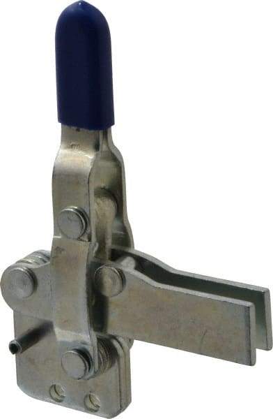 Gibraltar - 600 Lb Holding Capacity, Vertical Handle, Manual Hold Down Toggle Clamp - 85° Handle Movement, 71° Bar Opening, U-Bar, Straight Base, Carbon Steel - Makers Industrial Supply