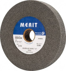 Merit Abrasives - 6" Diam, 1" Face Width, 1" Center Hole, Fine Grade, Silicon Carbide Deburring Wheel - Convolute, Hard Density 7 Grade, 6,000 RPM - Makers Industrial Supply