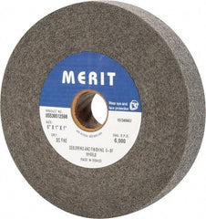 Merit Abrasives - 6" Diam, 1" Face Width, 1" Center Hole, Fine Grade, Silicon Carbide Deburring Wheel - Convolute, Hard Density 9 Grade, 6,000 RPM - Makers Industrial Supply