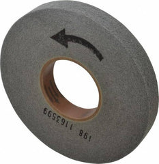 Merit Abrasives - 8" Diam, 1" Face Width, 3" Center Hole, Fine Grade, Silicon Carbide Deburring Wheel - Convolute, Hard Density 7 Grade, 4,500 RPM - Makers Industrial Supply