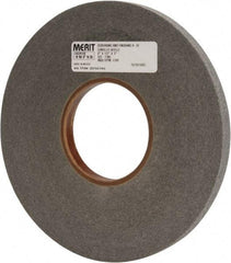 Merit Abrasives - 8" Diam, 1/2" Face Width, 3" Center Hole, Fine Grade, Silicon Carbide Deburring Wheel - Convolute, Hard Density 9 Grade, 4,500 RPM - Makers Industrial Supply