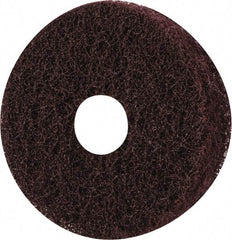 Merit Abrasives - 3" Diam, Medium Mounted Scrubber Buffing Wheel - 3 Ply, Medium Grade, 1/4" Shank Diam, 8,000 RPM - Makers Industrial Supply