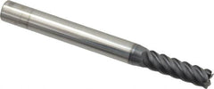 SGS - 7/32", 5 Flute, Single End, Solid Carbide, 0.015" Corner Radius End Mill - 2-1/2" OAL, 45° Helix, Right Hand Flute, 3/4" LOC, Right Hand Cut - Makers Industrial Supply