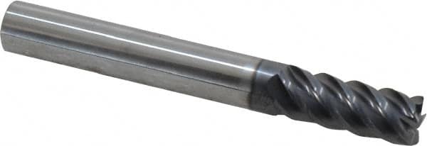 SGS - 5/16", 5 Flute, Single End, Solid Carbide, 0.015" Corner Radius End Mill - 2-1/2" OAL, 45° Helix, Right Hand Flute, 13/16" LOC, Right Hand Cut - Makers Industrial Supply