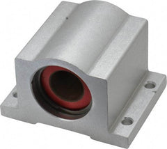 Pacific Bearing - 5/8" ID, 2-1/2" OAW x 1.938" OAL x 1-3/4" OAH Pillow Block - 1,470 Lb Static Cap, 2-1/8" Btw Mnt Hole Ctrs, 7/8" Base-to-Ctr Ht, Aluminum - Makers Industrial Supply