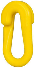 PRO-SAFE - 2" Wide Barrier Connecting Link - Celcon, Yellow, Use with Plastic Chain - Makers Industrial Supply