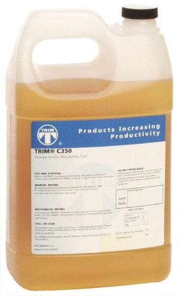 Master Fluid Solutions - Trim C350, 1 Gal Bottle Grinding Fluid - Synthetic, For Machining - Makers Industrial Supply