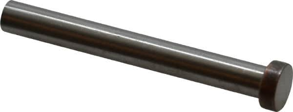 Dayton Lamina - 3/8" Head Diam, 1/4" Shank Diam, Basic Head, A2 Grade Tool Steel, Solid Mold Die Blank & Punch - 1/8" Head Height, 2-1/4" OAL, Blank Punch, Regular (KPB) Series - Makers Industrial Supply