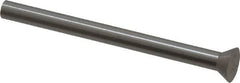 Dayton Lamina - 9/32" Head Diam, 5/32" Shank Diam, Quill Head, High Speed Steel Solid Mold Die Blank & Punch - 60° Head Angle, 7/64" Head Height, 2" OAL, Blank Punch, KWX Series - Makers Industrial Supply