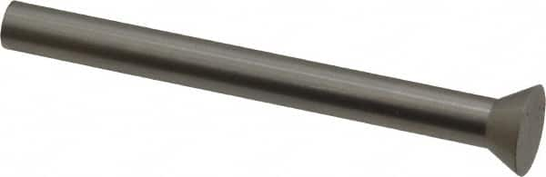 Dayton Lamina - 0.3375" Head Diam, 3/16" Shank Diam, Quill Head, High Speed Steel Solid Mold Die Blank & Punch - 60° Head Angle, 0.1313" Head Height, 2" OAL, Blank Punch, KWX Series - Makers Industrial Supply