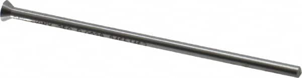 Dayton Lamina - 0.1688" Head Diam, 3/32" Shank Diam, Quill Head, High Speed Steel Solid Mold Die Blank & Punch - 60° Head Angle, 0.0657" Head Height, 2-1/2" OAL, Blank Punch, KWX Series - Makers Industrial Supply