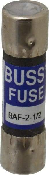 Cooper Bussmann - 250 VAC, 2.5 Amp, Fast-Acting General Purpose Fuse - Fuse Holder Mount, 1-1/2" OAL, 10 at 125 V kA Rating, 13/32" Diam - Makers Industrial Supply