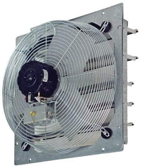 TPI - 18" Blade, Direct Drive, 1/8 hp, 2,300, 2,100 & 1,850 CFM, Totally Enclosed Exhaust Fan - 21-1/8" Opening Height x 21-1/8" Opening Width, 120 Volt, 3 Speed, Single Phase - Makers Industrial Supply