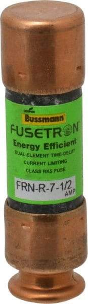 Cooper Bussmann - 125 VDC, 250 VAC, 7.5 Amp, Time Delay General Purpose Fuse - Fuse Holder Mount, 50.8mm OAL, 20 at DC, 200 (RMS) kA Rating, 9/16" Diam - Makers Industrial Supply