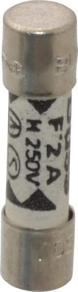 Cooper Bussmann - 250 VAC, 32 VDC, 2 Amp, Fast-Acting Miniature Ceramic Fuse - 20mm OAL, 5mm Diam - Makers Industrial Supply