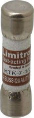 Cooper Bussmann - 600 VAC, 7.5 Amp, Fast-Acting General Purpose Fuse - Fuse Holder Mount, 1-1/2" OAL, 100 at AC kA Rating, 13/32" Diam - Makers Industrial Supply