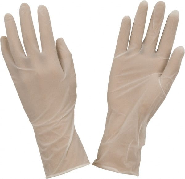 Ansell - Size M, 5 mil, Cleanroom Grade, Powder Free Nitrile Disposable Gloves - Exact Industrial Supply