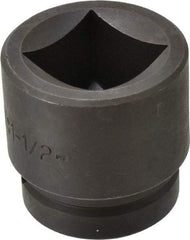 Proto - 1" Drive 1-1/2" Impact Socket - 4 Points, 2-1/2" OAL - Makers Industrial Supply