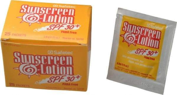 Medique - (25) 1/8 oz Sunscreen Lotion - Comes in Packet - Makers Industrial Supply