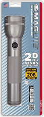 Mag-Lite - Krypton Bulb, 27 Lumens, Industrial/Tactical Flashlight - Gray Aluminum Body, 2 D Batteries Not Included - Makers Industrial Supply