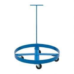 PRO-SOURCE - 1,000 Lb Load Capacity, 55 Gal Drum Dolly - 4" High, 4 Wheels - Makers Industrial Supply