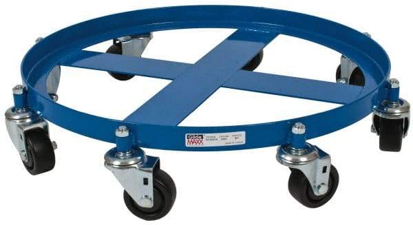 PRO-SOURCE - 2,000 Lb Load Capacity, 55 Gal Drum Dolly - 4" High, 8 Wheels - Makers Industrial Supply