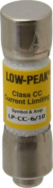 Cooper Bussmann - 150 VDC, 600 VAC, 0.6 Amp, Time Delay General Purpose Fuse - Fuse Holder Mount, 1-1/2" OAL, 20 at DC, 200 at AC (RMS) kA Rating, 13/32" Diam - Makers Industrial Supply