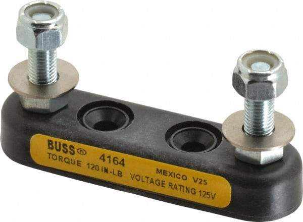 Cooper Bussmann - 1 Pole, 125 VAC, 800 Amp, Screw Mount Fuse Block - 3-3/16 Inch Fuse Length, 58.8mm Long x 24.1mm Wide x 1.62 Inch High Block - Makers Industrial Supply