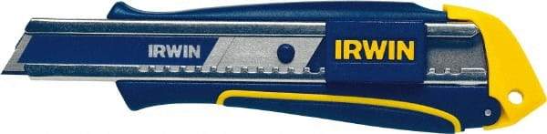 Irwin - Snap Utility Knife - Blue & Yellow Handle, 1 Blade Included - Makers Industrial Supply