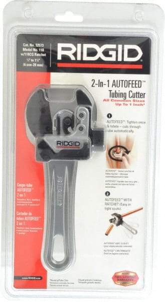 Ridgid - 1/4" to 1-1/8" Pipe Capacity, Close Quarters Autofeed - Makers Industrial Supply