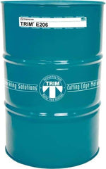 Master Fluid Solutions - TRIM E206, 54 Gal Drum Cutting & Grinding Fluid - Water Soluble, For Gear Hobbing, Heavy-Duty Broaching, High Speed Turning - Makers Industrial Supply