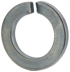 Value Collection - M24, 24.5mm ID, 40mm OD, 5mm Thick Split Lock Washer - Grade 8 Spring Steel, Zinc-Plated Finish, 24.5mm Min ID, 25.5mm Max ID - Makers Industrial Supply